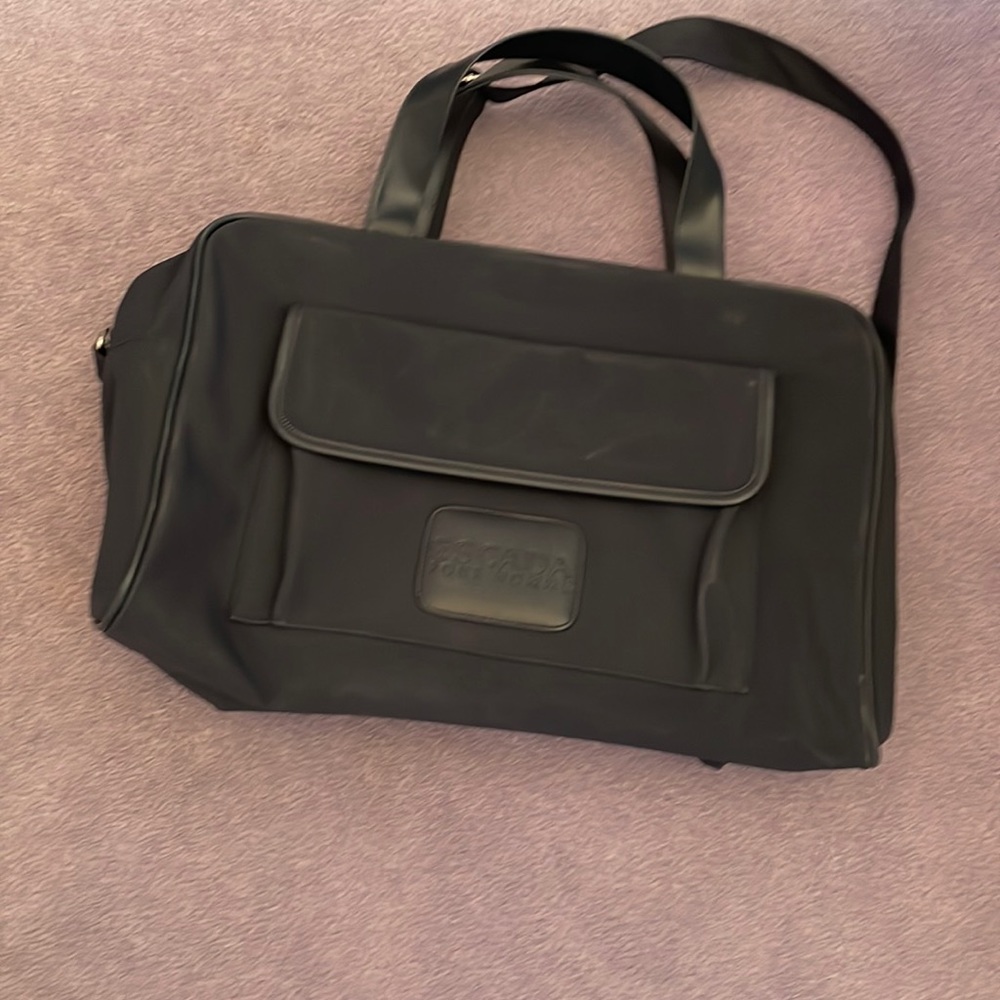 eacada pour homme navy travel bag with shoulder strap 17 x 11